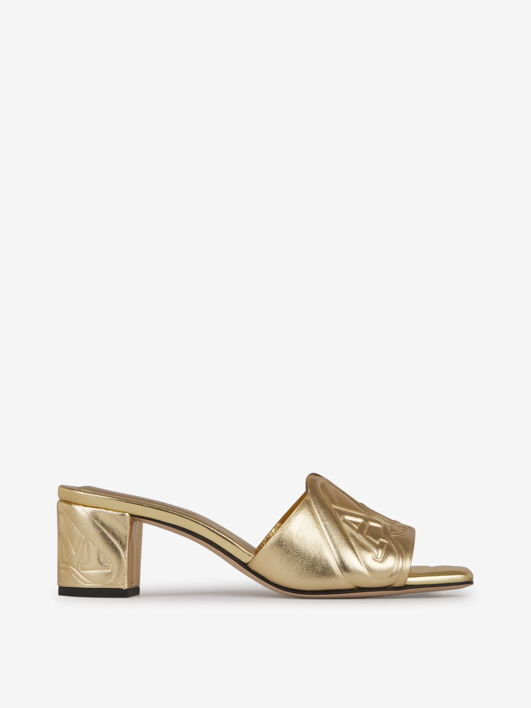 Alexander McQueen Sandalias Piel Logo