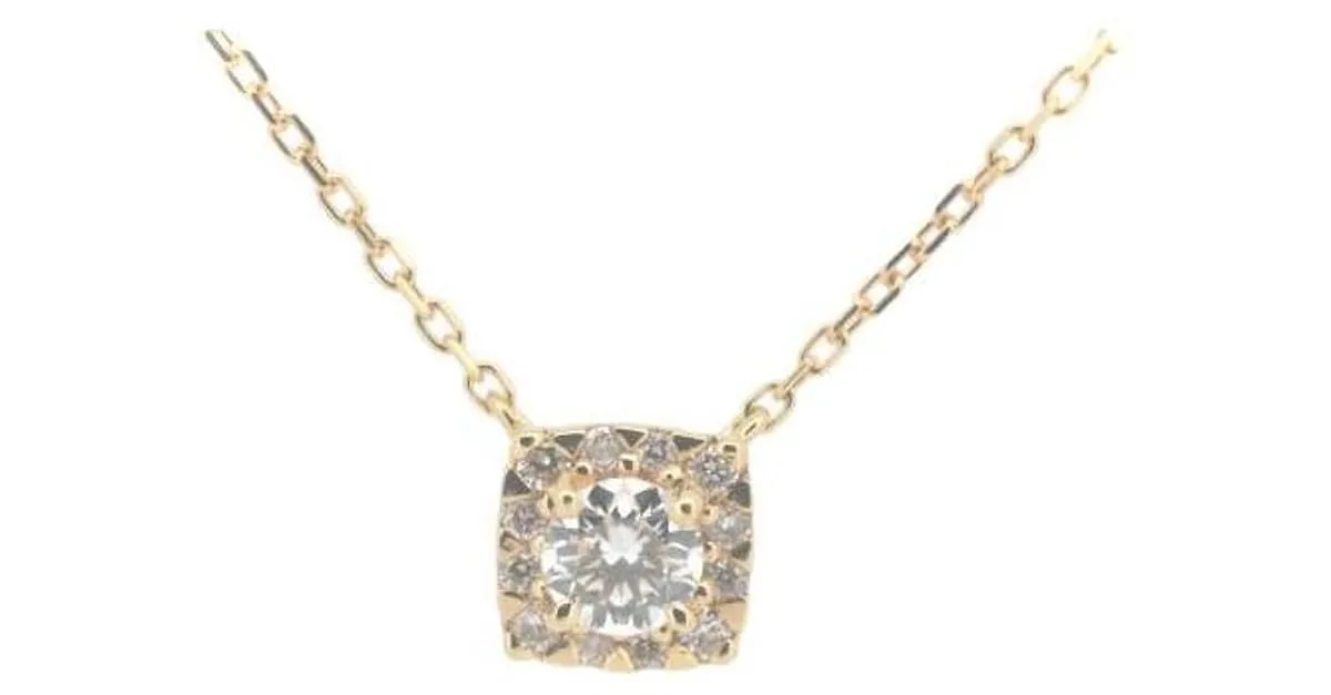 & Other Stories Collar de diamantes Vendome Aoyama 0.27ct K18YG de oro amarillo en excelente estado Dorado 