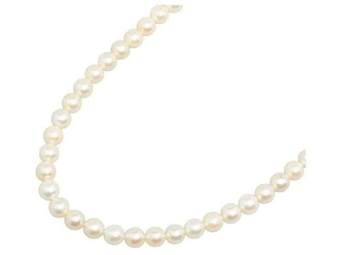 & Other Stories Collar de perlas Akoya de plata SV925 de 6.5-7mm en excelente estado 