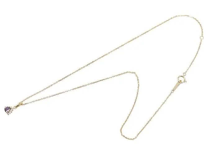 & Other Stories Collar Petit de Zafiro en Oro Amarillo K18YG en Excelente Estado Dorado 