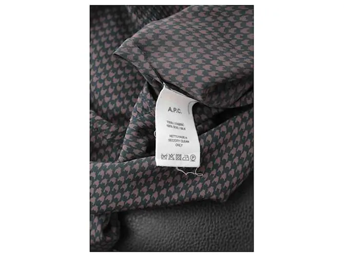 Apc Vestido de seda Castaño 