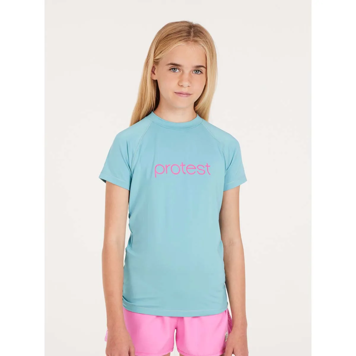 Bañador  Prtsenna Jr Surf T-Shirt Ss Protest Azul