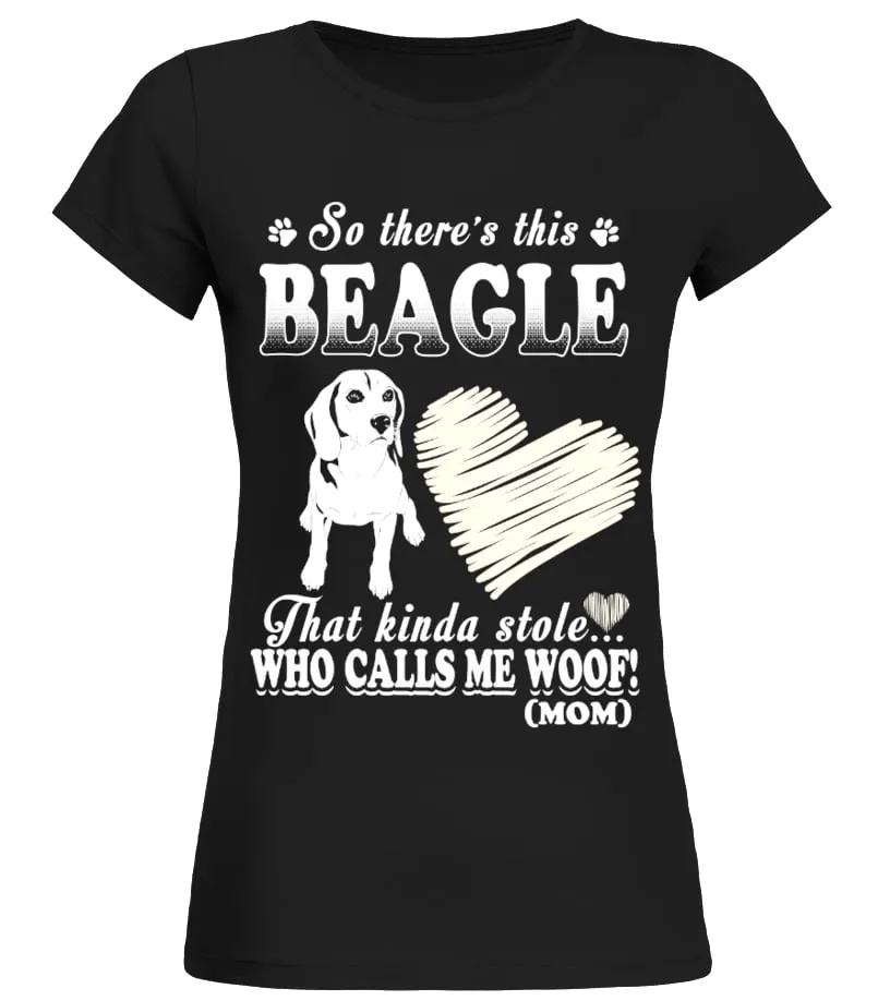 Beagle Woof Camiseta cuello redondo Mujer