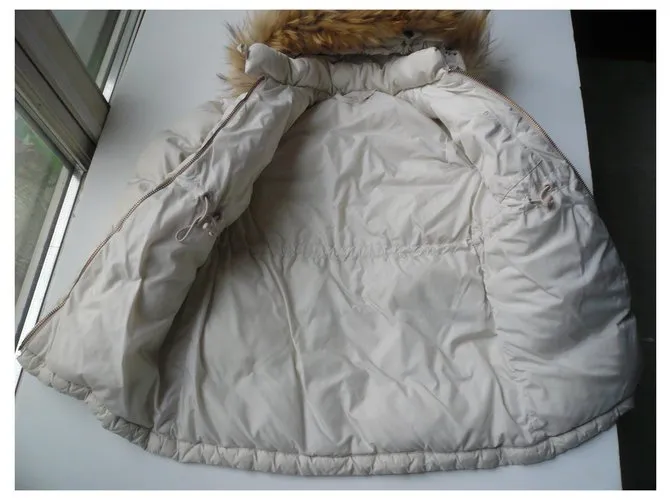 BONPOINT Chaqueta larga de plumas rosa palo 3 ans 