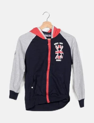 Bóboli Chaqueta azul marina estampada