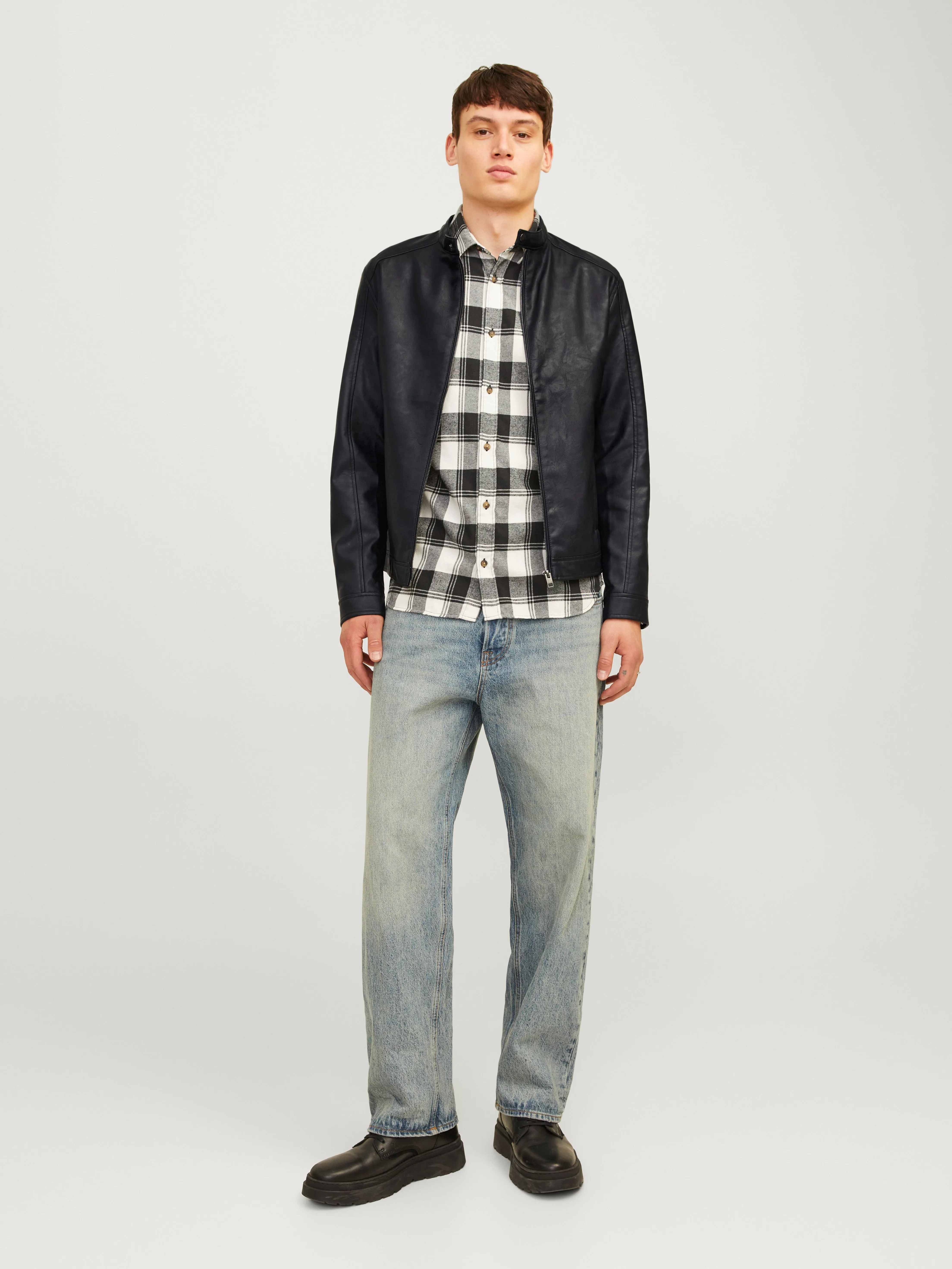Chaqueta de cuero sintético | Negro | Jack & Jones®