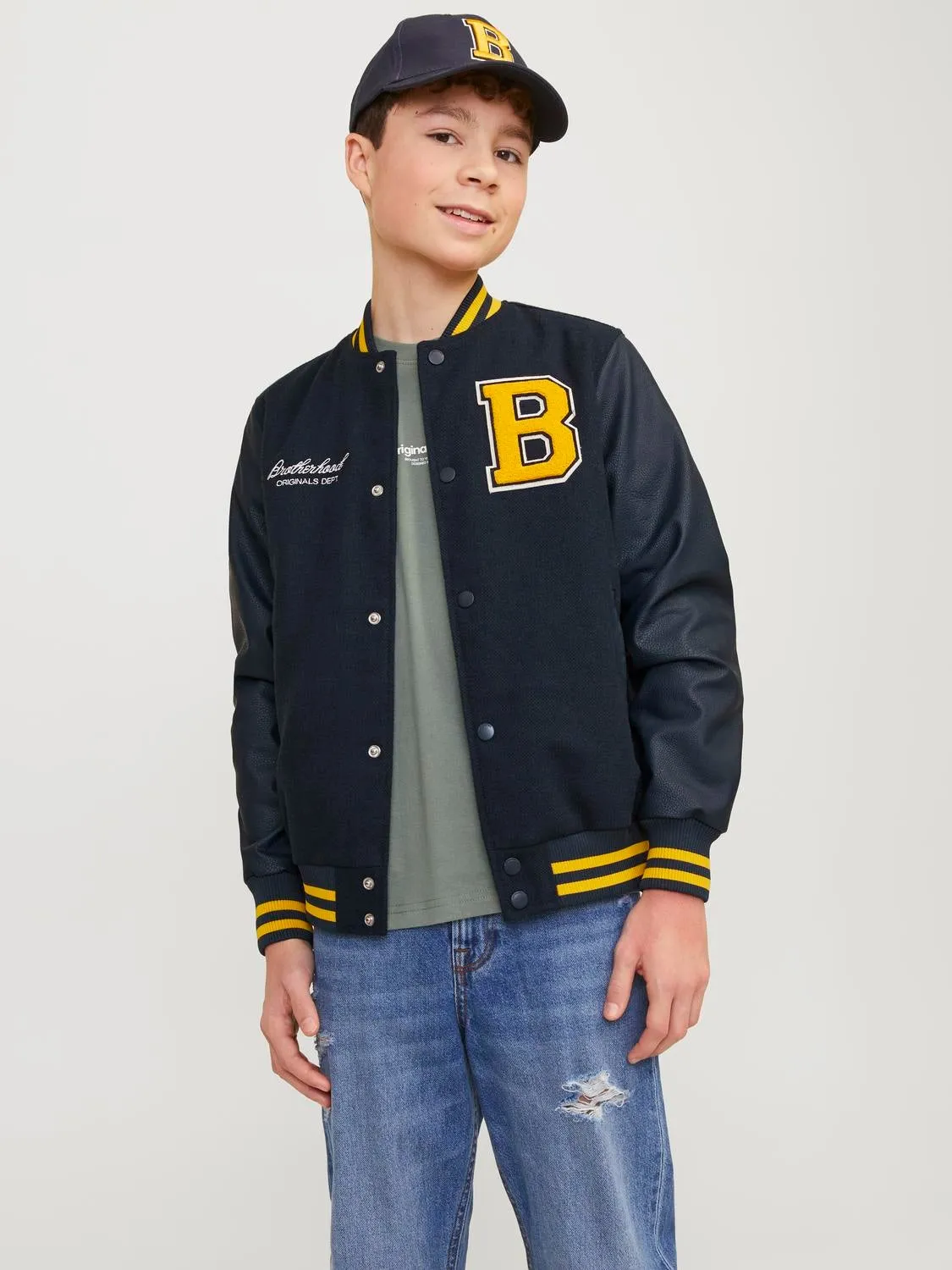 Chaqueta estilo béisbol Junior | Azul oscuro | Jack & Jones®