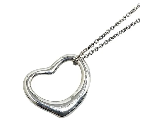 Collar Open Heart de Tiffany & Co en plata SV925 en muy buen estado 