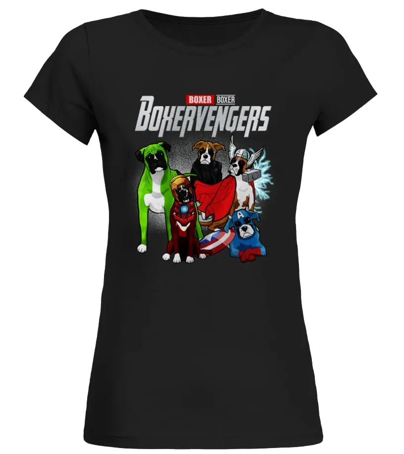 Cool Boxer avengers shirt Camiseta cuello redondo Mujer