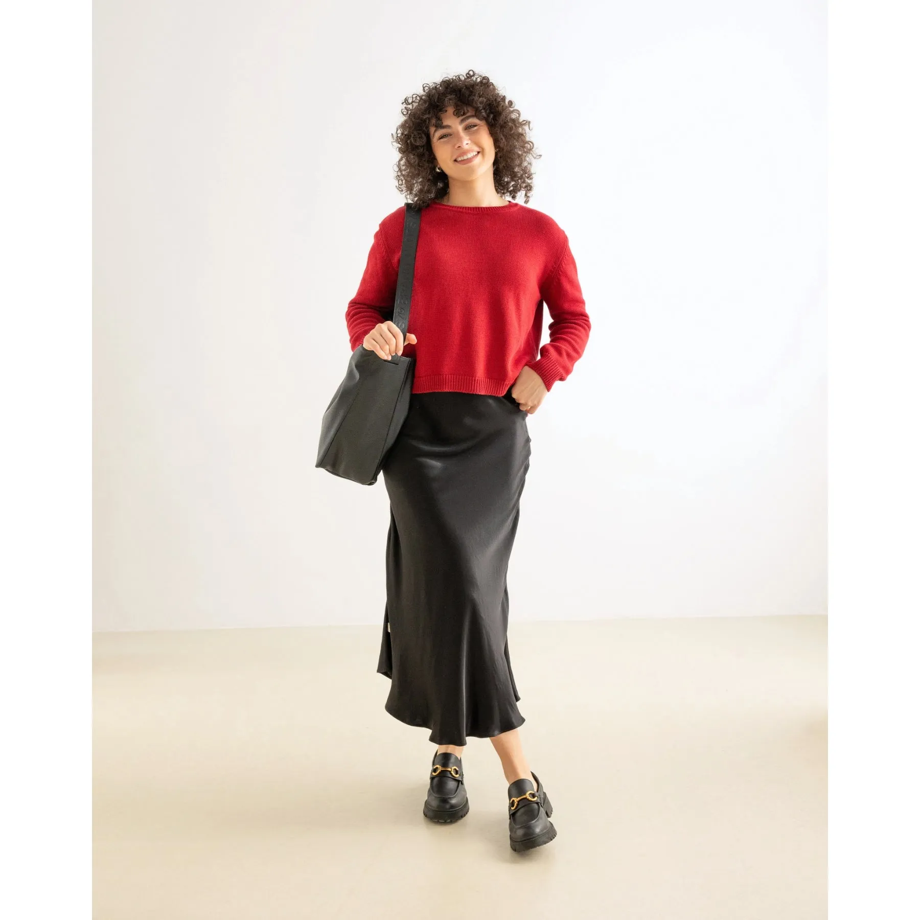 Falda Shine Black