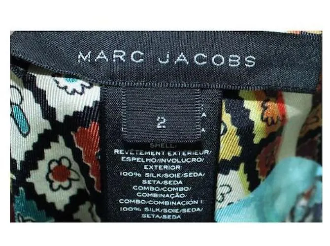 MARC JACOBS Vestido de patchwork multicolor 