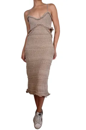 MISA LOS ANGELES Vestido Tejido Metalizado