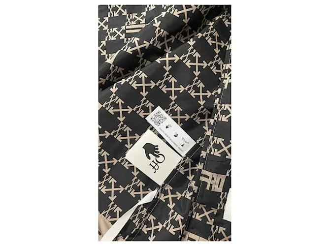 Off White CORTAVIENTOS DE TECH MONOGRAM BLANCO ROTO Castaño Negro 
