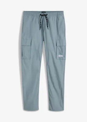 Pantalón con cinturilla elástica plomo