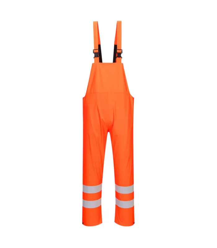 Peto Sealtex Ultra de protección contra la lluvia con tiras ajustables amarillo/ naranja flúor PORTWEST S497