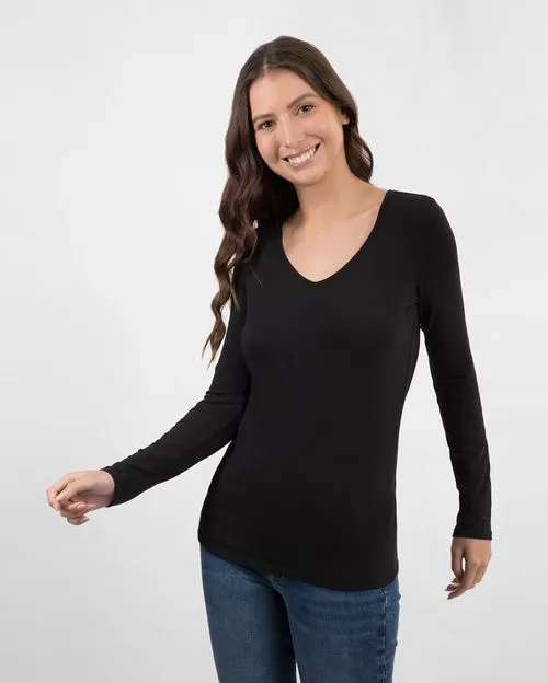 Polo Mujer Mariluna Core Negro