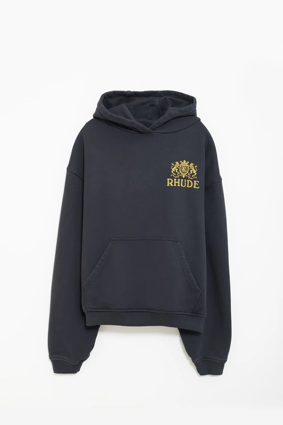 RHUDE VTG BLACK CRESTA HOODIE