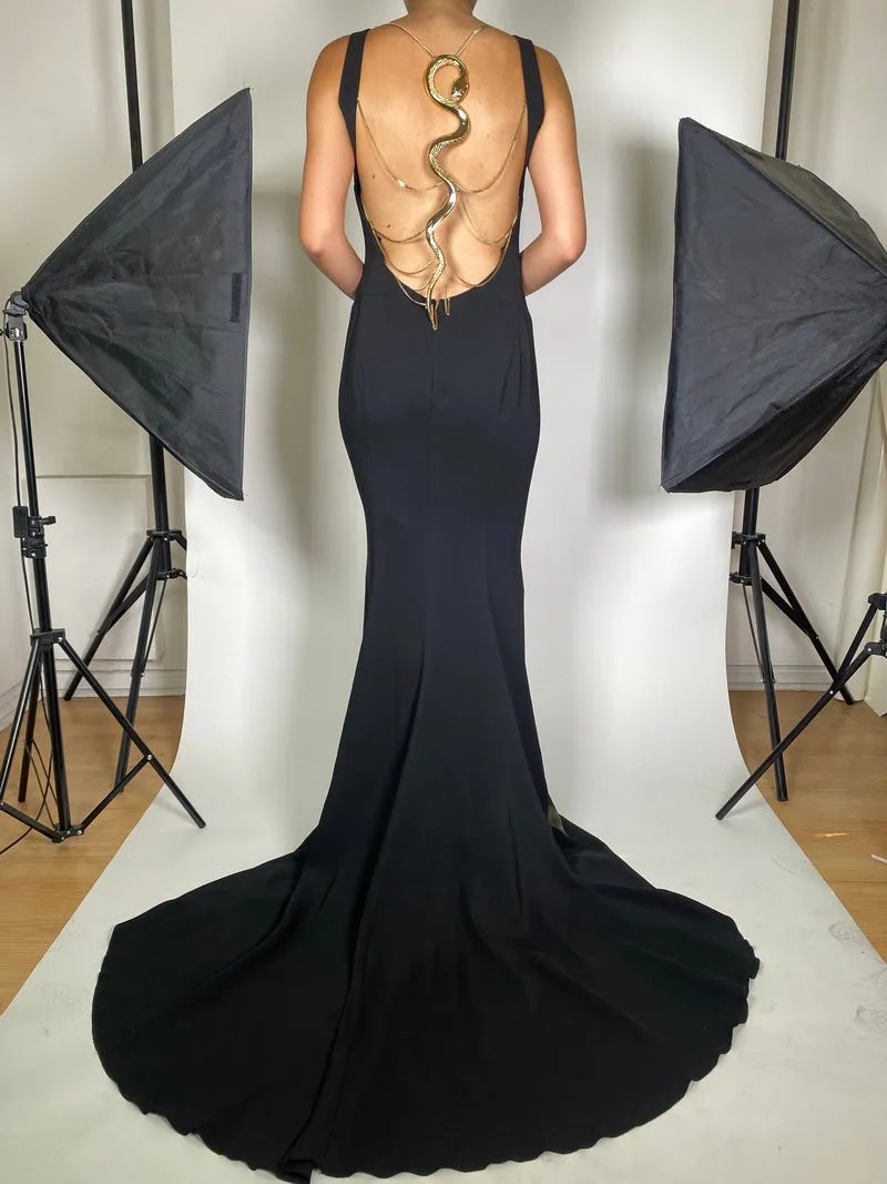ROBERTO CAVALLI Vestido Sirena Accesorio Serpiente
