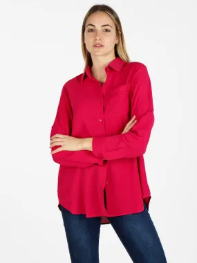 Solada Camisa de mujer oversize con bolsillo