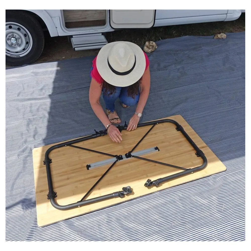 Soplair Agora Mesa bambú  130 x 68 - Mesa camping plegable