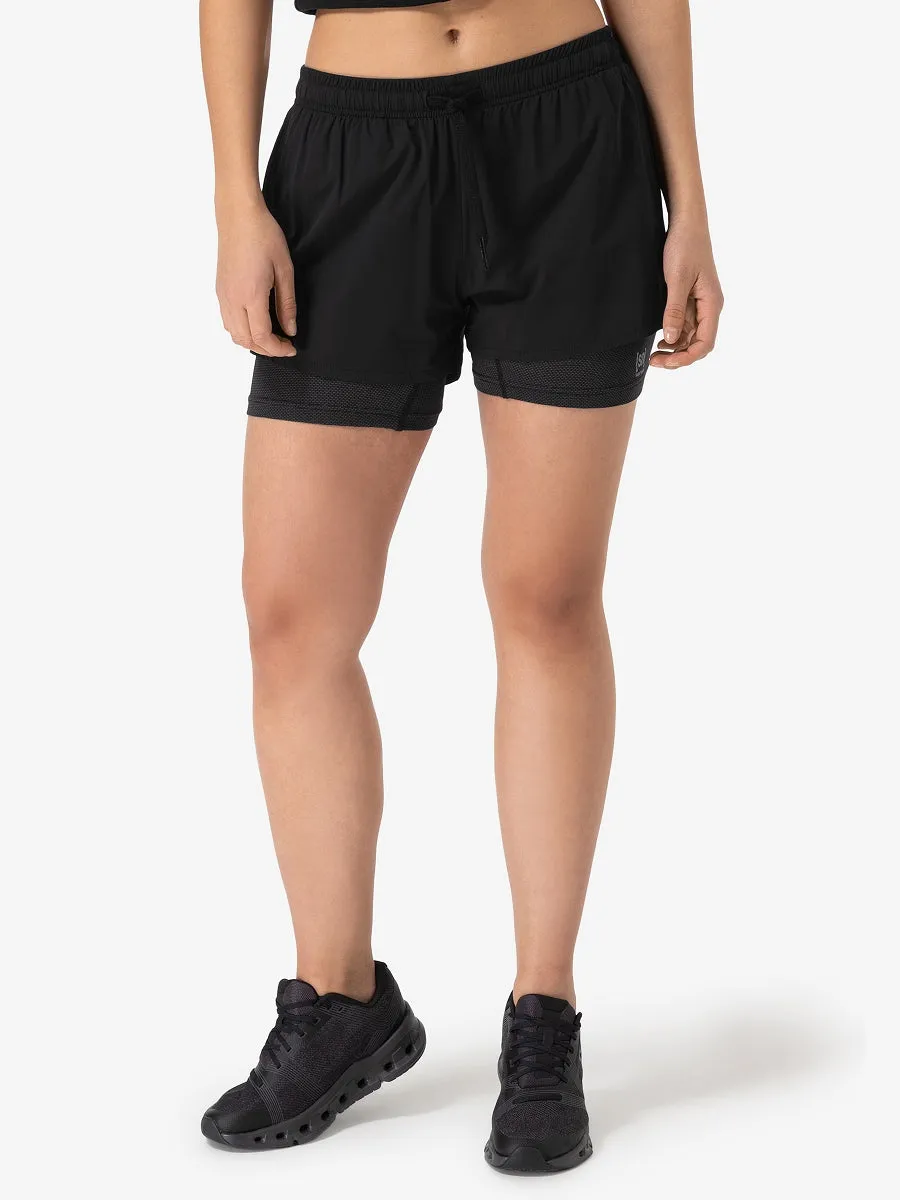Super.natural W Double Layer Shorts Black