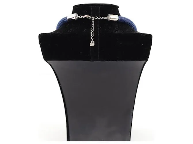Swarovski Collar de cristal Azul 