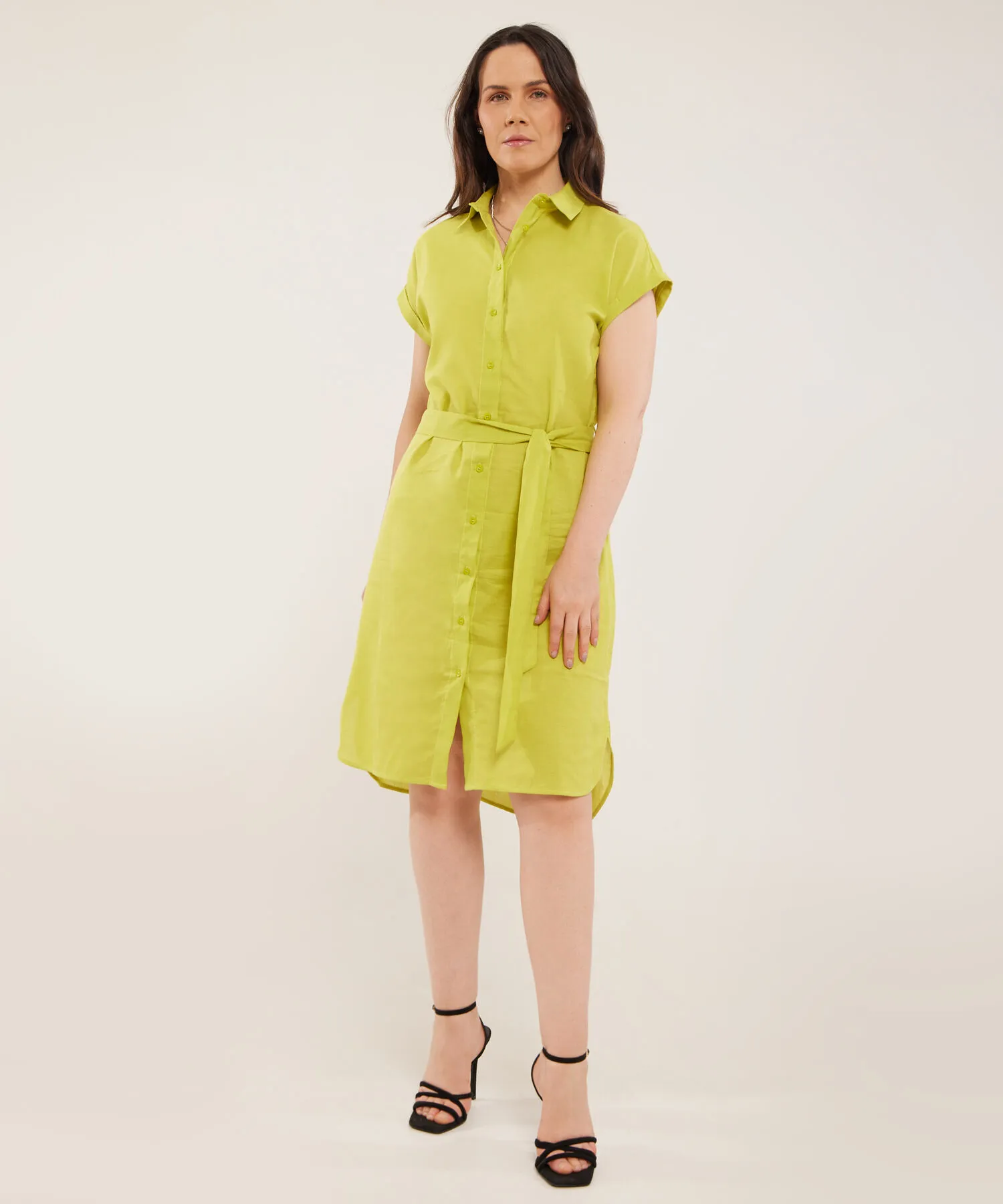 Vestido Camisero con Cinturón-