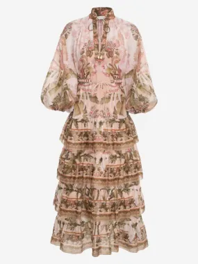 Zimmermann Vestido Lyre Midi